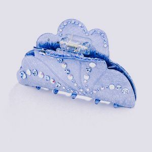 Sky Blue Medium Size Crystal Hair Clip Hair Claw